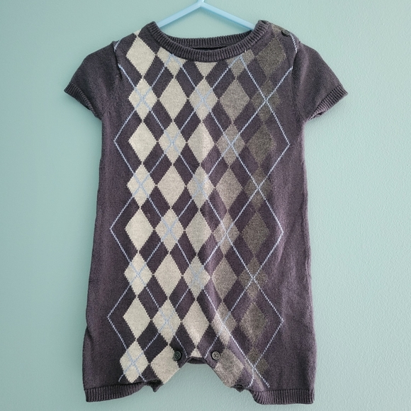 GAP Argyle Romper - Picture 1 of 6